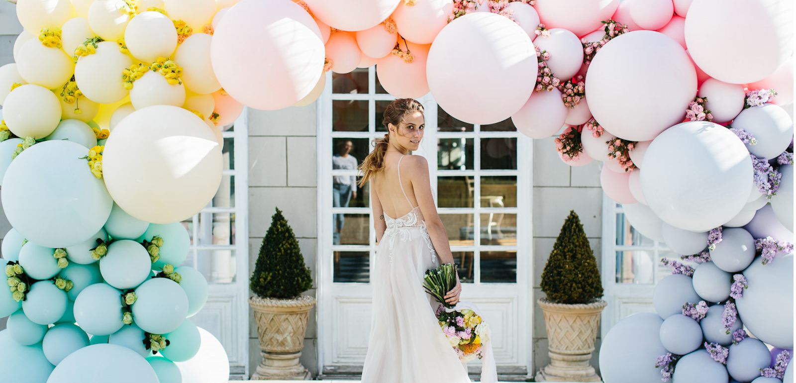 pastel balloon flower ach